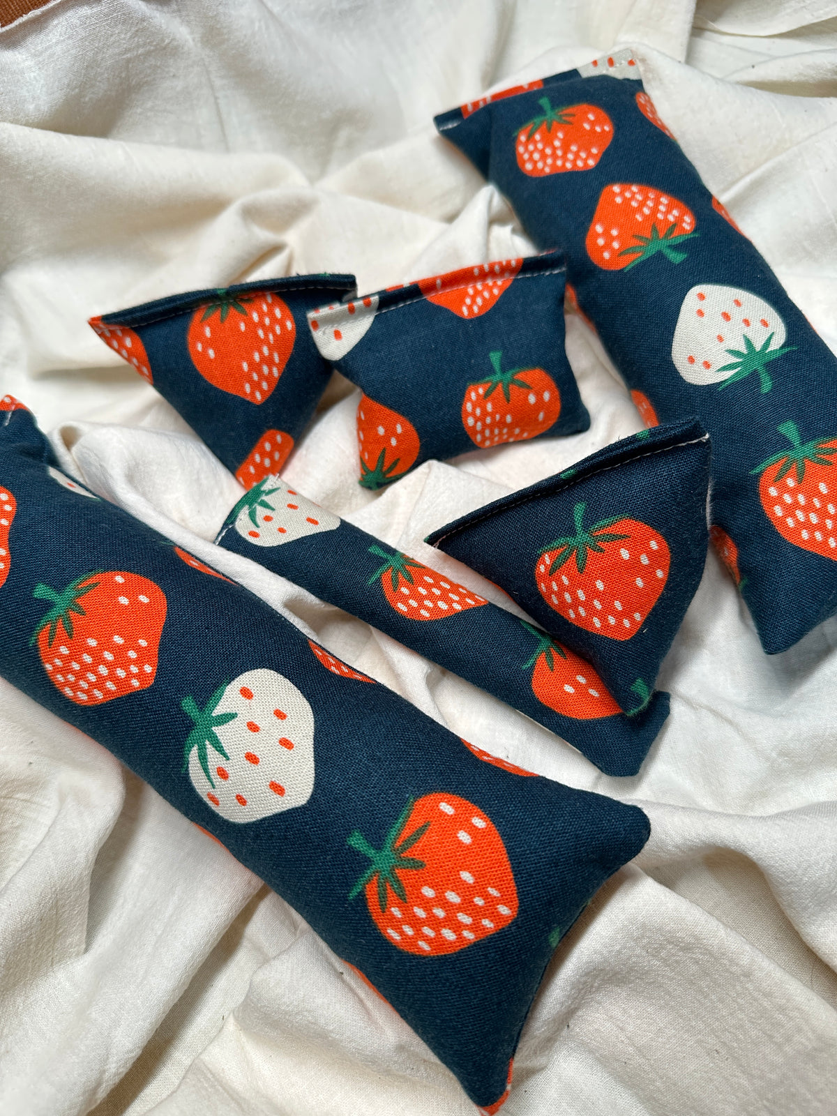 Blue Strawberry Handcrafted Cat Toys