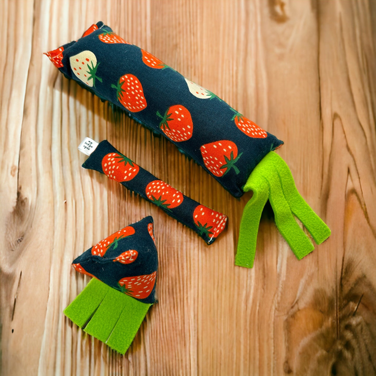 Blue Strawberry Handcrafted Cat Toys