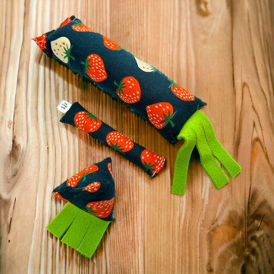 Blue Strawberry Handcrafted Cat Toys
