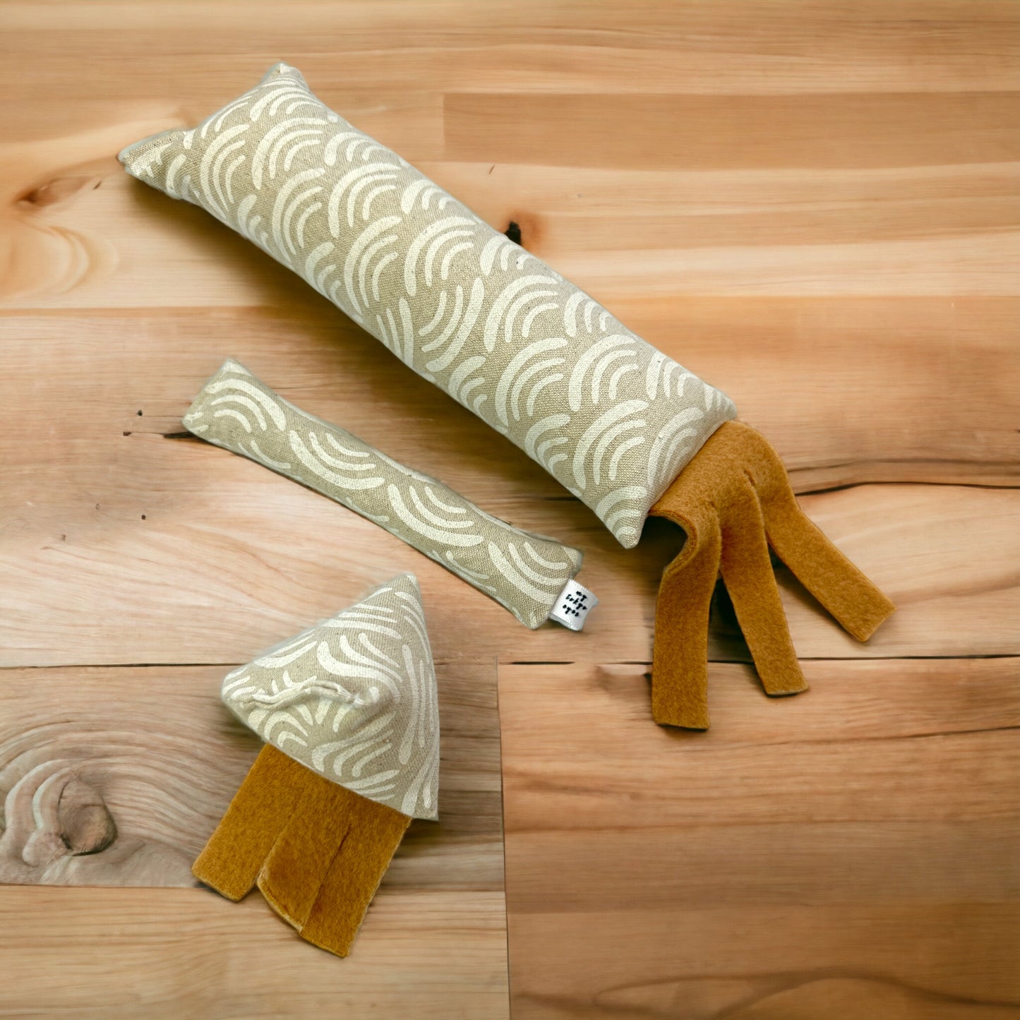 Tan Rising Sun Handcrafted Cat Toys
