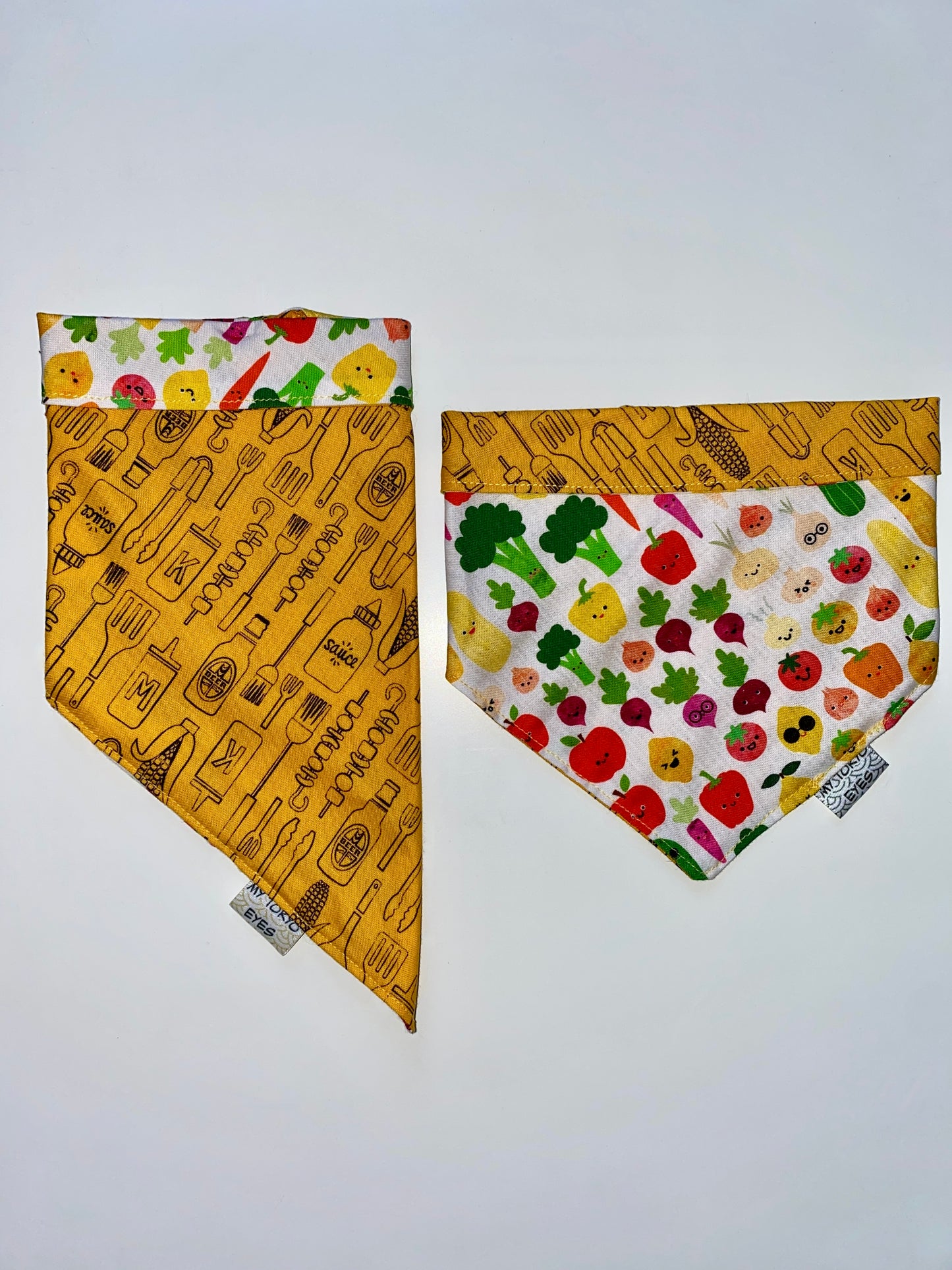 Barbecue Veggies Double-Sided Pet Bandana LAST CHANCE