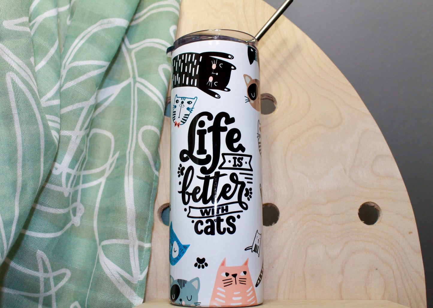 Life is Better with Cats Tumbler