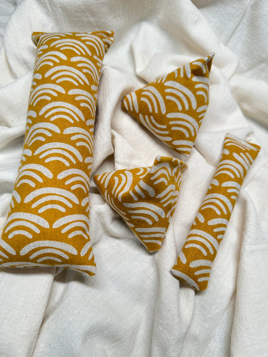 Yellow Rising Sun Handcrafted Cat Toys