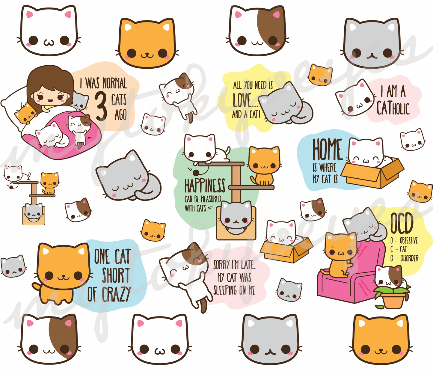 Kawaii Cats Tumbler